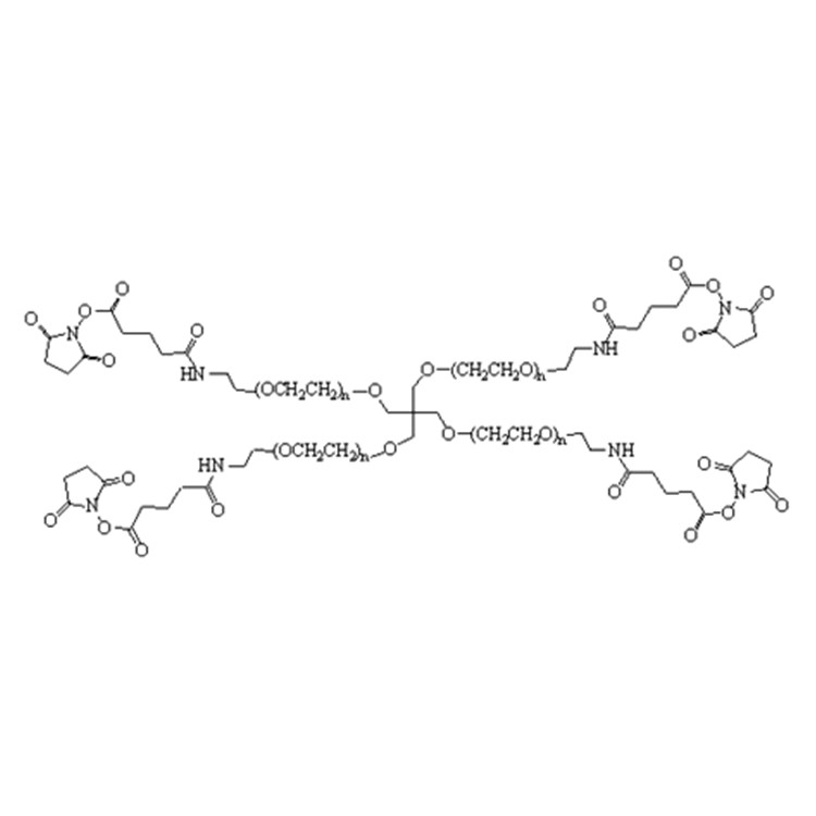 四臂-聚乙二醇-琥珀酰亞胺乙酸酯,4-Arm PEG-GAS