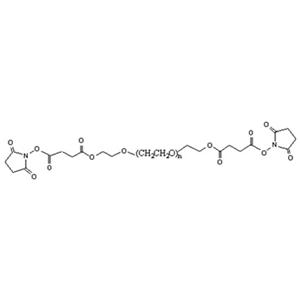 琥珀酰亚胺丁二酸酯-聚乙二醇-琥珀酰亚胺丁二酸酯；二琥珀酰亚胺丁二酸酯聚乙二醇