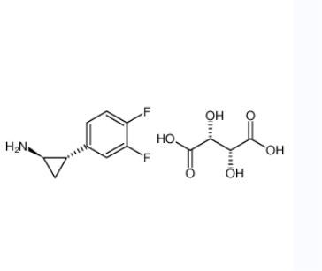 (1R,2S)-2-(3,4-二氟苯基)环丙胺 (2R,3R)-2,3-二羟基丁二酸盐,Cyclopropanamine,2-(3,4-difluorophenyl)-(1R,2S) -(2R,3R)-2,3-dihydroxybutanedioate (1:1)