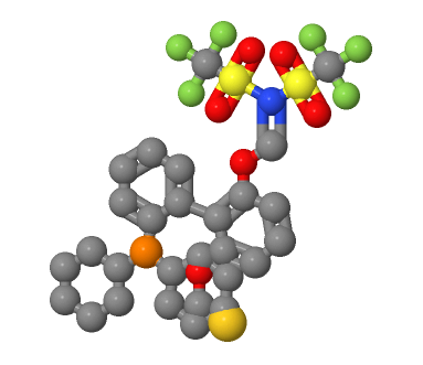 双(三氟甲磺酰)亚胺(2-二环己基膦-2',6'-二甲氧基-1,1'-联苯)金(I),Bis(trifluoroMethanesulfonyl)iMide(2-dicyclohexylphosphino-2',6'-diMethoxy-1,1'-biphenyl)gold(I)