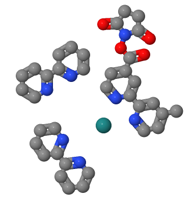 双(联吡啶)-4'-甲基-4-羰基吡啶钌-N-琥珀酰亚胺酯双六氟磷酸酯,BIS-(BIPYRIDIN)-4'-METHYL-4-CARBOXYBIPY.