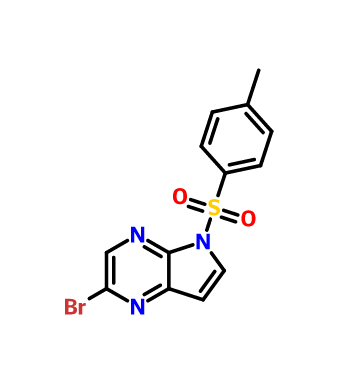 N-甲苯磺酰基-5-溴-4,7-二氮杂吲哚,2-Bromo-5-tosyl-5H-pyrrolo[2,3-b]pyrazine