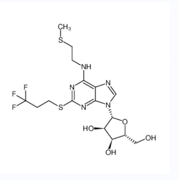 坎格雷洛中间体,(2R,3S,4R,5R)-2-(hydroxyMethyl)-5-(6-((2-(Methylthio)ethyl)aMino)-2-((3,3,3-trifluoropropyl)thio)-9H-purin-9-yl)tetrahydrofuran-3,4-diol