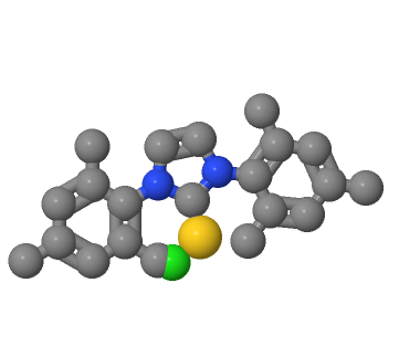 氯化(1,3-二间三甲基苯基-1H-咪唑-2(3H)-亚基)金(I),Chloro[1,3-bis(mesityl)imidazole-2-ylidene]gold(I)