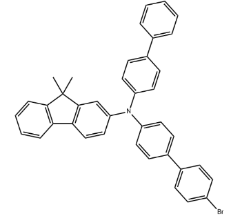 N-联苯基-N-(4-溴联苯基)-9,9-二甲基-2-芴胺,N-(biphenyl-4-yl)-N-(4'-bromobiphenyl-4-yl)-9,9-dimethyl-9H-fluoren-2-amine
