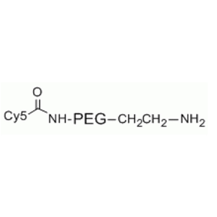 花青素5-聚乙二醇-氨基,Cyanine5-PEG-amine;CY5-PEG-NH2