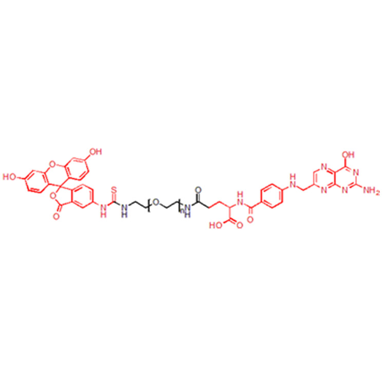 荧光素-聚乙二醇-叶酸,FITC-PEG-FA;Fluorescein-PEG-Folic acid