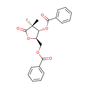 (2R,3R,4R)-3-苯甲酰氧基-4-氟-4-甲基-5-氧代-2-苯甲酰氧甲基四氢呋喃,((2R,3R,4R)-3-(benzoyloxy)-4-fluoro-4-methyl-5-oxotetrahydrofuran-2-yl)  methyl benzoate