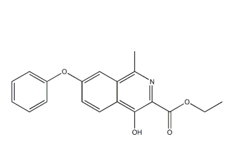 4-羟基-1-甲基-7-苯氧基-3-异喹啉羧酸乙酯,4-Hydroxy-1-methyl-7-phenoxy-3-isoquinolinecarboxylic acid ethyl ester