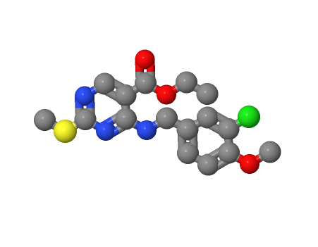 阿伐那非中間體,(5-PyriMidinecarboxylicacid, 4-[[(3-chloro-4-Methoxyphenyl)Methyl]aMino]-2-(Methylthio)-,ethyl ester)