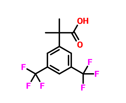 2-(3,5-二(三氟甲基)苯基)-2-甲基丙酸,2-(3,5-bis(trifluoromethyl)phenyl)-2-methyl propanoic acid