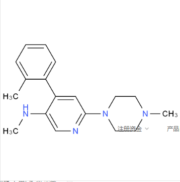 N-甲基-4-(2-甲基苯基)-6-(4-甲基-1-哌嗪基)-3-吡啶胺草酸盐,N-Methyl-4-(2-methylphenyl)-6-(4-methyl-1-piperazinyl)-3-pyridinamine Oxalic acid