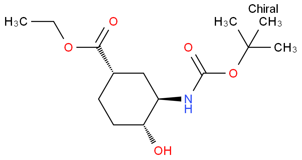 (1S,3R,4R)-3-(叔丁氧羰基氨基)-4-羟基环己烷-1-羧酸乙酯,(1S,3R,4R)-3-(Boc-aMino)-4-hydroxy-cyclohexanecarboxylic acid ethyl ester