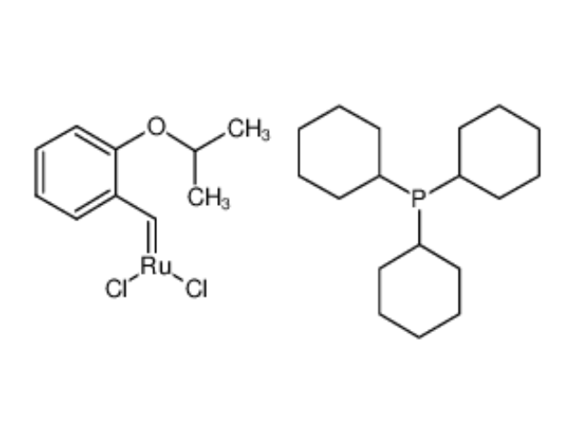 二氯(鄰異丙氧基苯基亞甲基)(三環(huán)己基膦)釕,DICHLORO(O-ISOPROPOXYPHENYLMETHYLENE)(TRICYCLOHEXYLPHOSPHINE)RUTHENIUM(II)