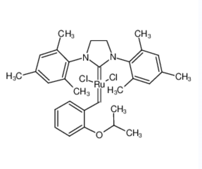 HOVEYDA-GRUBBS 催化剂,(1,3-BIS-(2,4,6-TRIMETHYLPHENYL)-2-IMIDAZOLIDINYLIDENE)DICHLORO(O-ISOPROPOXYPHENYLMETHYLENE)RUTHENIUM