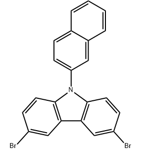 9-(2-萘基)-3,6-二溴咔唑,9-(2-naphthalenyl)-3,6-DibroMo-9H-carbazole