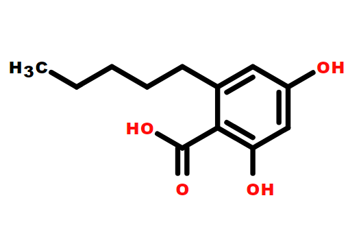 2,4-二羟基-6-戊基苯甲酸,2,4-dihydroxy-6-pentylbenzoic acid