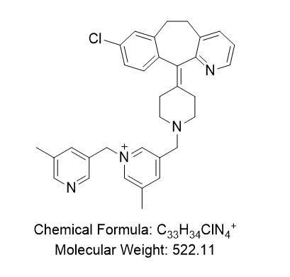 卢帕他定杂质04,3-((4-(8-chloro-5,6-dihydro-11H-benzo[5,6]cyclohepta[1,2-b]pyridin-11-ylidene)piperidin-1-yl)methyl)-5-methyl-1-((5-methylpyridin-3-yl)methyl)pyridin-1-ium