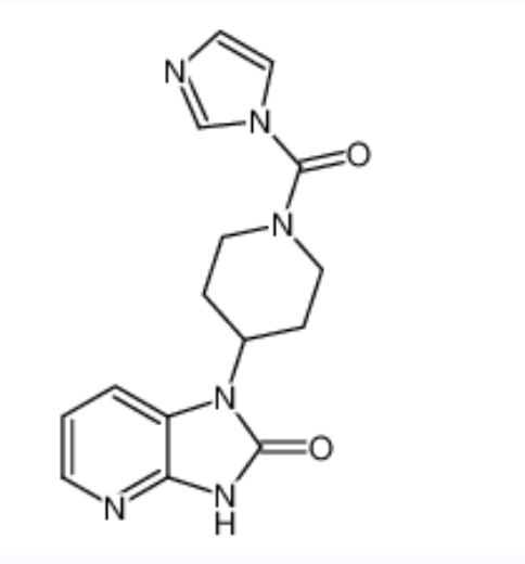 1-(1-(1H-咪唑酸乙酯-1-羰基)吡啶-4-YL)-1H-咪唑[4,5-B]吡啶-2(3H)-酮,1-(1-(1H-imidazole-1-carbonyl)piperidin-4-yl)-1H-imidazo[4,5-b]pyridin-2(3H)-one