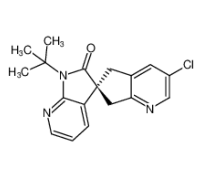 (S)-1'-(tert-butyl)-3-chloro-5,7-dihydrospiro[cyclopenta[b]pyridine-6,3'-pyrrolo[2,3-b]pyridin]-2'(1,(S)-1'-(tert-butyl)-3-chloro-5,7-dihydrospiro[cyclopenta[b]pyridine-6,3'-pyrrolo[2,3-b]pyridin]-2'(1'H)-one