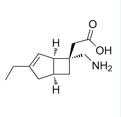 米洛巴林,2-((1R,5S,6S)-6-(aminomethyl)-3-ethylbicyclo[3.2.0]hept-3-en-6-yl)acetic acid