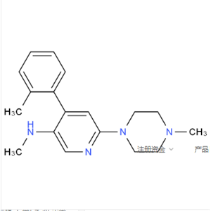 N-甲基-4-(2-甲基苯基)-6-(4-甲基-1-哌嗪基)-3-吡啶胺草酸盐