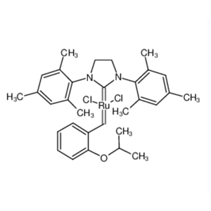 HOVEYDA-GRUBBS 催化剂,(1,3-BIS-(2,4,6-TRIMETHYLPHENYL)-2-IMIDAZOLIDINYLIDENE)DICHLORO(O-ISOPROPOXYPHENYLMETHYLENE)RUTHENIUM