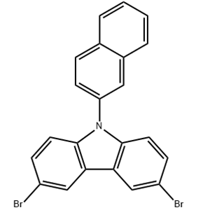 9-(2-萘基)-3,6-二溴咔唑