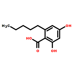 2,4-二羟基-6-戊基苯甲酸,2,4-dihydroxy-6-pentylbenzoic acid