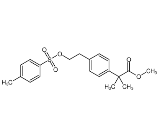 甲基-2-甲基-2-(4-2-对甲苯磺酰氧基乙基苯基异丙酯,methyl 2-methyl-2-(4-(2-(tosyloxy)ethyl)phenyl)propanoate
