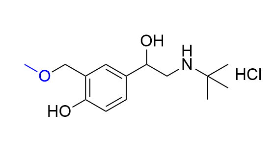 沙丁醇胺杂质13,4-(2-(tert-butylamino)-1-hydroxyethyl)-2-(methoxymethyl)phenol hydrochloride