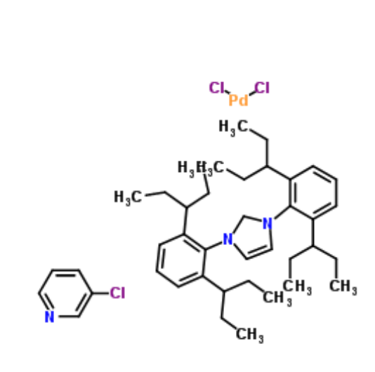 二氯[1,3-雙(2,6-二-3-戊基苯基)咪唑-2-亞基](3-氯吡啶基)合鈀(II),Pd-PEPPSI-IPent catalyst