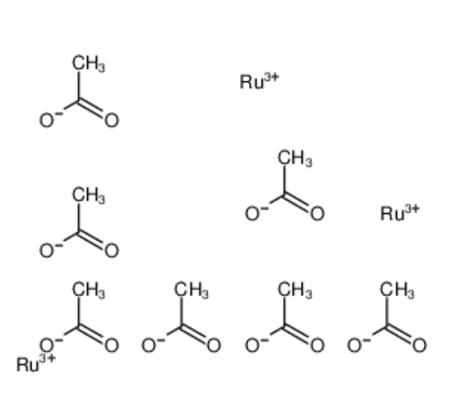醋酸钌,hexakis[mu-(acetato-O:O')]-mu3-oxo-triangulo-triruthenium acetate