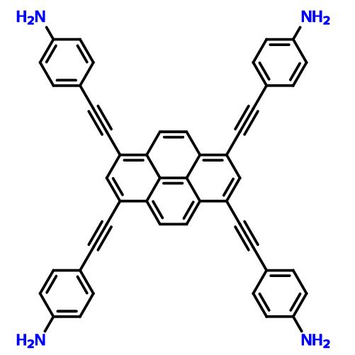 4,4',4'',4'''-[芘-1,3,6,8-四基四(乙炔-2,1-二基)]四苯胺,4,4',4'',4'''-[Pyrene-1,3,6,8-tetrayltetrakis(ethyne-2,1-diyl)]tetraaniline