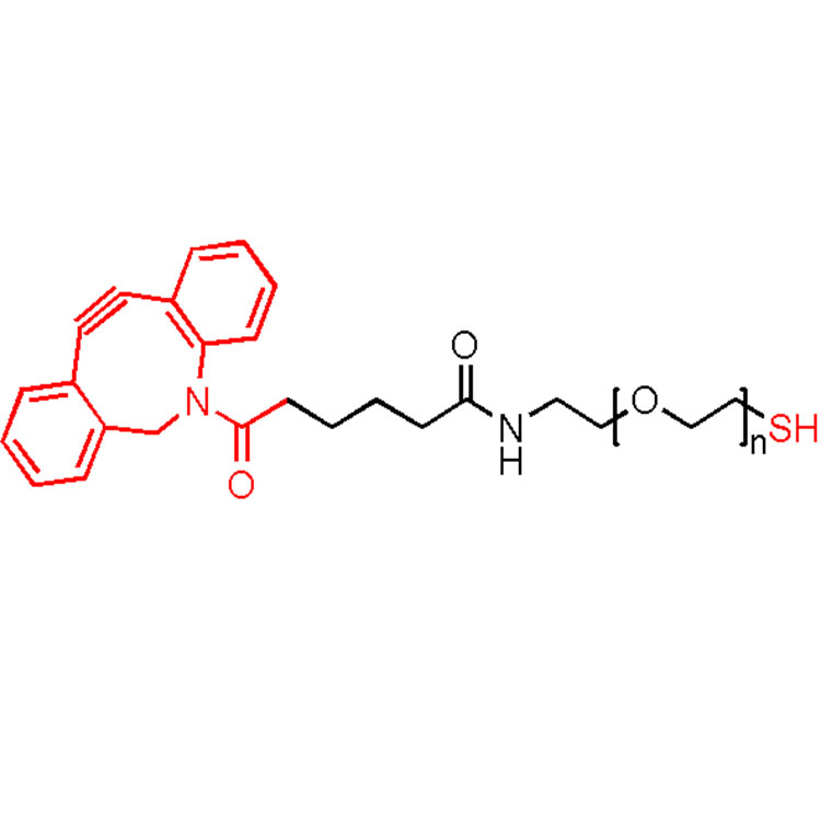 二苯并環(huán)辛炔-聚乙二醇-巰基,DBCO-PEG-SH;DBCO-PEG-Thiol