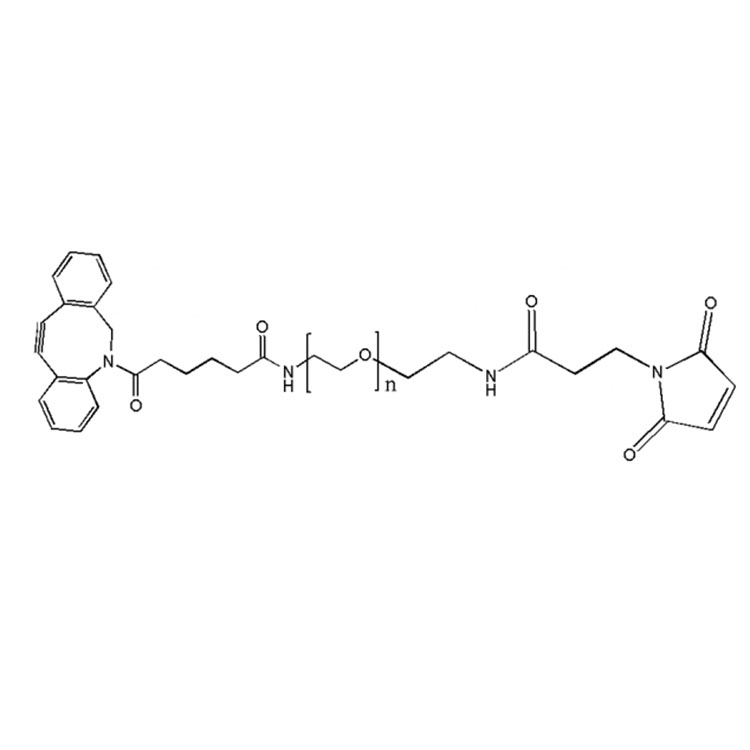 二苯并環(huán)辛炔-聚乙二醇-馬來酰亞胺,DBCO-PEG-Mal;DBCO-PEG-Maleimide