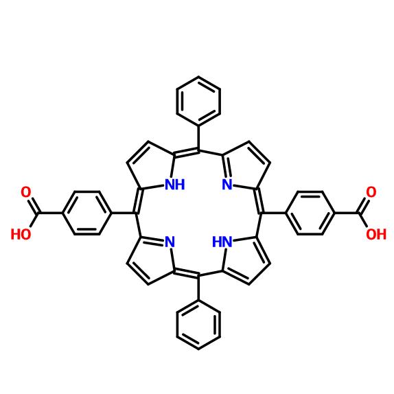 5,10-二(4-羧基苯基)-10,20-二苯基-卟啉,Benzoic acid, 4,4'-(10,20-diphenyl-21H,23H-porphine-5,15-diyl)bis-