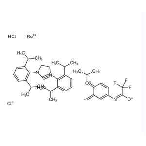 [1,3-二(2,6-二-异丙基苯基)-4,5-二氢咪唑-2-亚基]-[2-异丙氧基-5-(三氟乙酰氨基)苯基]亚甲基钌(II),二氯
