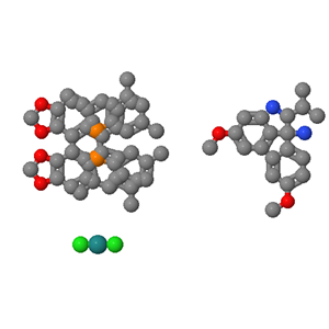 二氯[(S)-(-)-5,5'雙[二(3,5-二甲苯基)膦]-4,4'-二-1,3-苯并二噁茂][(2S)-(+)-1,1-雙(4-甲氧基苯基)-3-甲基-1,2-丁二胺]釕(II)