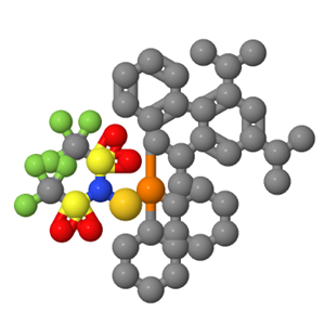 934506-10-2；2-二环己基膦-2',4',6'-三异丙基联苯金(I)双(三氟甲烷磺酰)亚胺