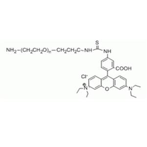 罗丹明-聚乙二醇-氨基,RB-PEG-NH2;Rhodamine B-PEG-amine
