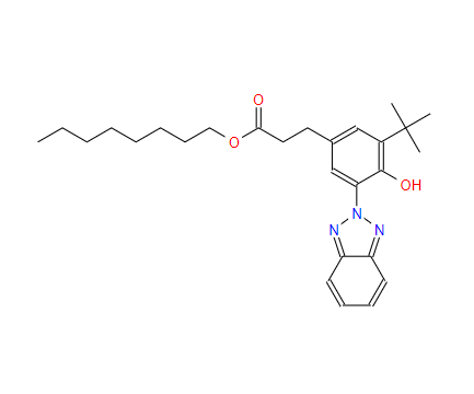 紫外线吸收剂 UV-384,3-(2H-Benzotriazolyl)-5-(1,1-di-methylethyl)-4-hydroxy-benzenepropanoic acid octyl esters