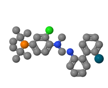 氯[(4-(N,N-二甲氨基)苯基]二叔丁基膦(2-氨基-1,1'-联苯-2-基)钯(II),Chloro[4-(di-tert-butylphosphino)-N,N-dimethylaniline-2-(2'-aminobiphenyl)]palladium(II)