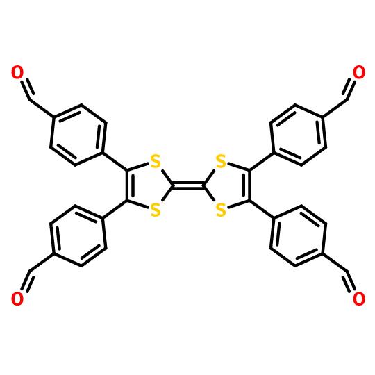 四硫富瓦烯四苯甲醛,4-[2-[4,5-Bis(4-formylphenyl)-1,3-dithiol-2-ylidene]-5-(4-formylphenyl)-1,3-dithiol-4-yl]benzaldehyde