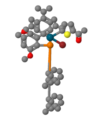 (5-乙酰基-2-噻吩基)[2-(二-1-金刚烷基膦)-3,6-二甲氧基-2',4',6'-三异丙基-1,1'-联苯]溴化钯(II),C49H66BrO3PPds