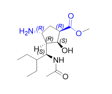 帕拉米韦杂质31,methyl (1R,2S,3R,4R)-3-((S)-1-acetamido-2-ethylbutyl)-4- amino-2-hydroxycyclopentane-1-carboxylate hydrochloride