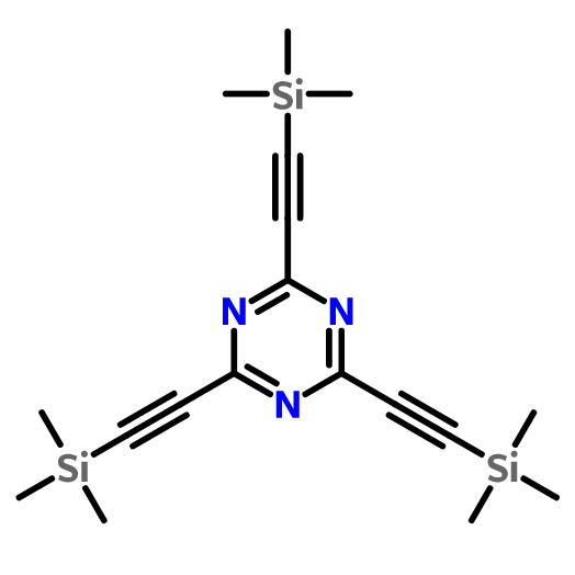 2,4,6-三((三甲基甲硅烷基)乙炔基)-1,3,5-三嗪,1,3,5-Triazine, 2,4,6-tris[(trimethylsilyl)ethynyl]-