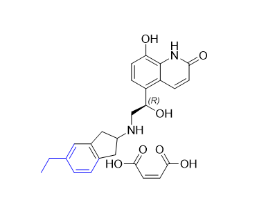 茚达特罗杂质03,5-((1R)-2-((5-ethyl-2,3-dihydro-1H-inden-2-yl)amino)-1- hydroxyethyl)-8-hydroxyquinolin-2(1H)-one fumarate