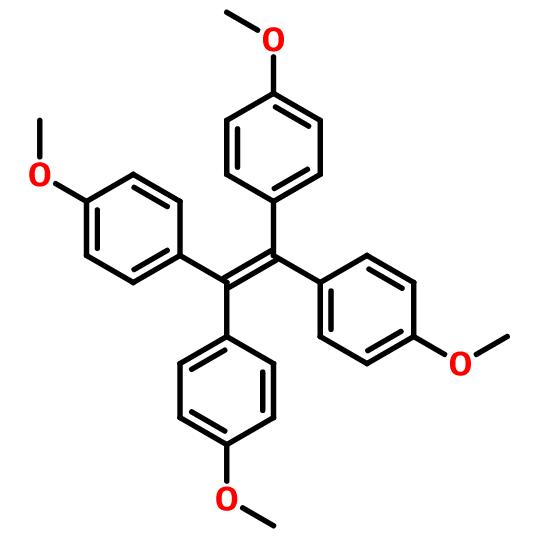 四(4-甲氧基苯基)乙烯,1-methoxy-4-[1,2,2-tris(4-methoxyphenyl)ethenyl]benzene