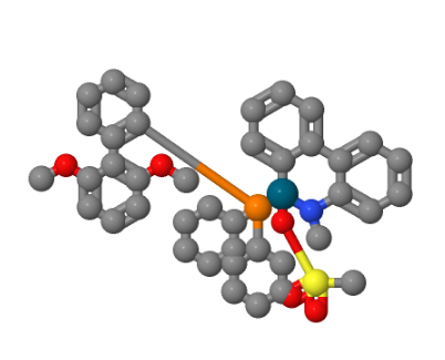 甲烷磺酰基(2-二环己基膦基2'',6''-二甲氧基-1,1''-联苯)(2''-甲基氨基-1,1''-联苯-2-基)钯(II)二氯甲烷加合物,SPhos Palladacycle Gen. 4